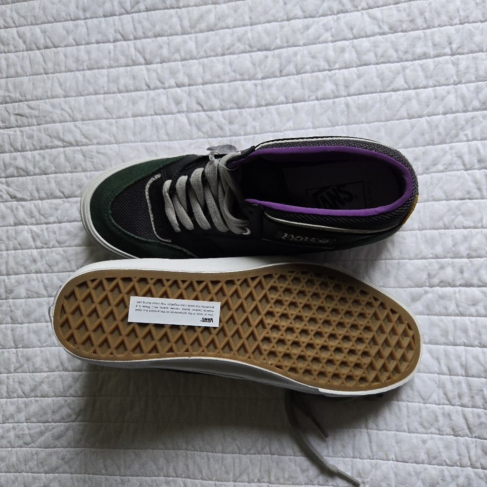 Vans Half Cab Vault Originals  Premiun Green And Purple Men 8.5 Skate 072025 - Picture 6 of 7